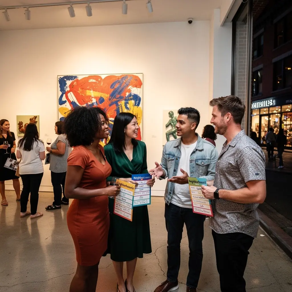 Widok na malowniczą uliczkę z kolorowymi kamienicami, idealną do spacerów fotograficznych.