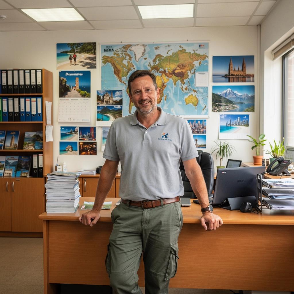 Ujęcie zachodu słońca nad miastem, idealne do uchwycenia na zdjęciach.